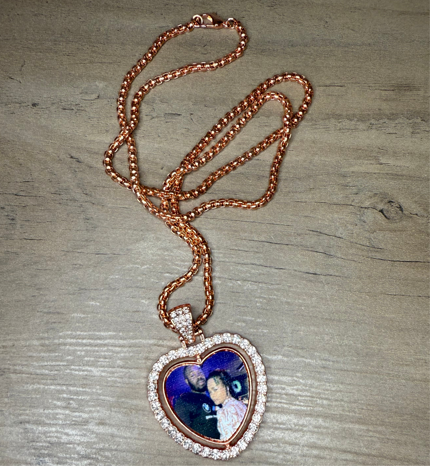 Personalized Heart Necklaces 30mm (double sided)