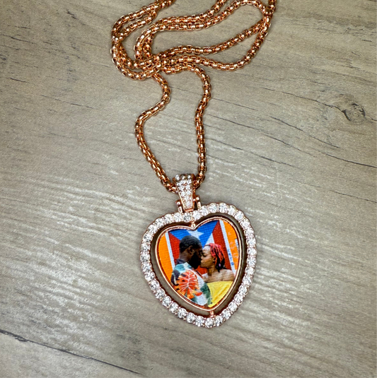 Personalized Heart Necklaces 30mm (double sided)