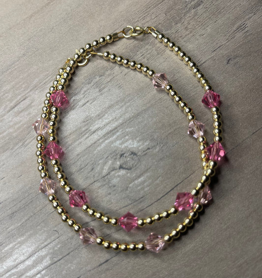Forever Gold Valentine’s Day Themed Bracelets (Set of 3)