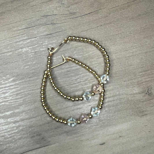 Forever Gold Swarovski Crystal Earrings