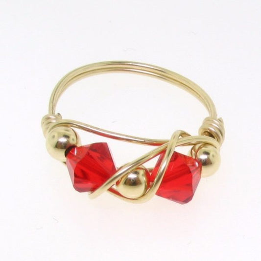 Forever Gold Swarovski Crystal Ring