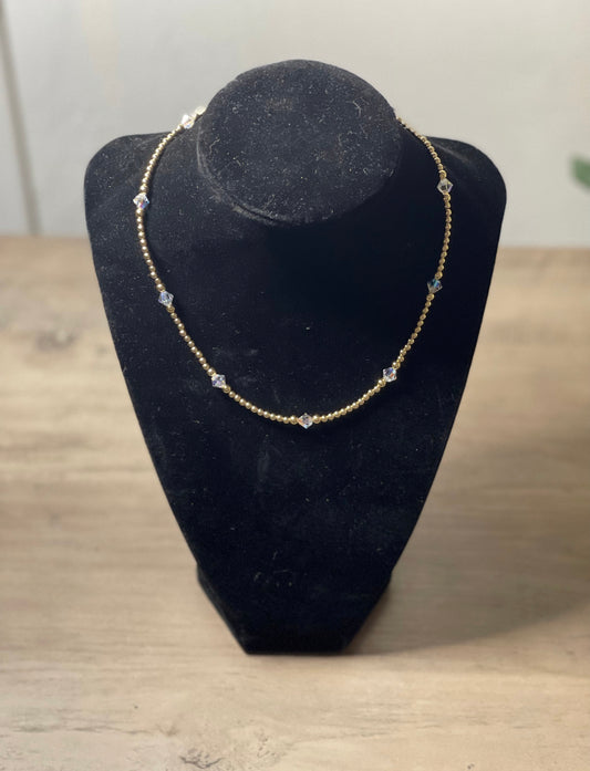 Forever Gold Swarovski Crystal Kids Necklace