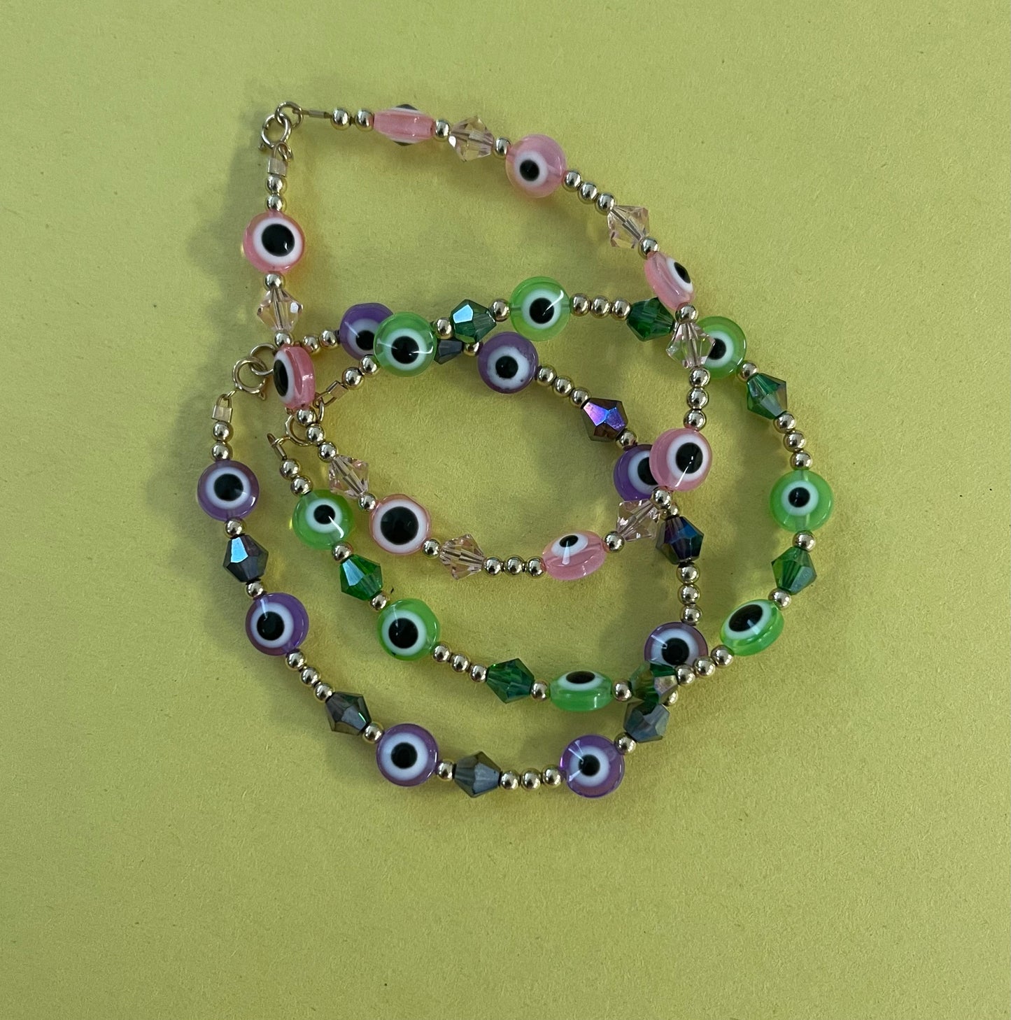 Forever Gold Color Evil Eye Bracelet