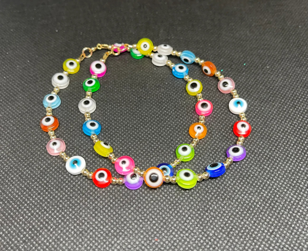 Forever Gold Color Evil Eye Anklet