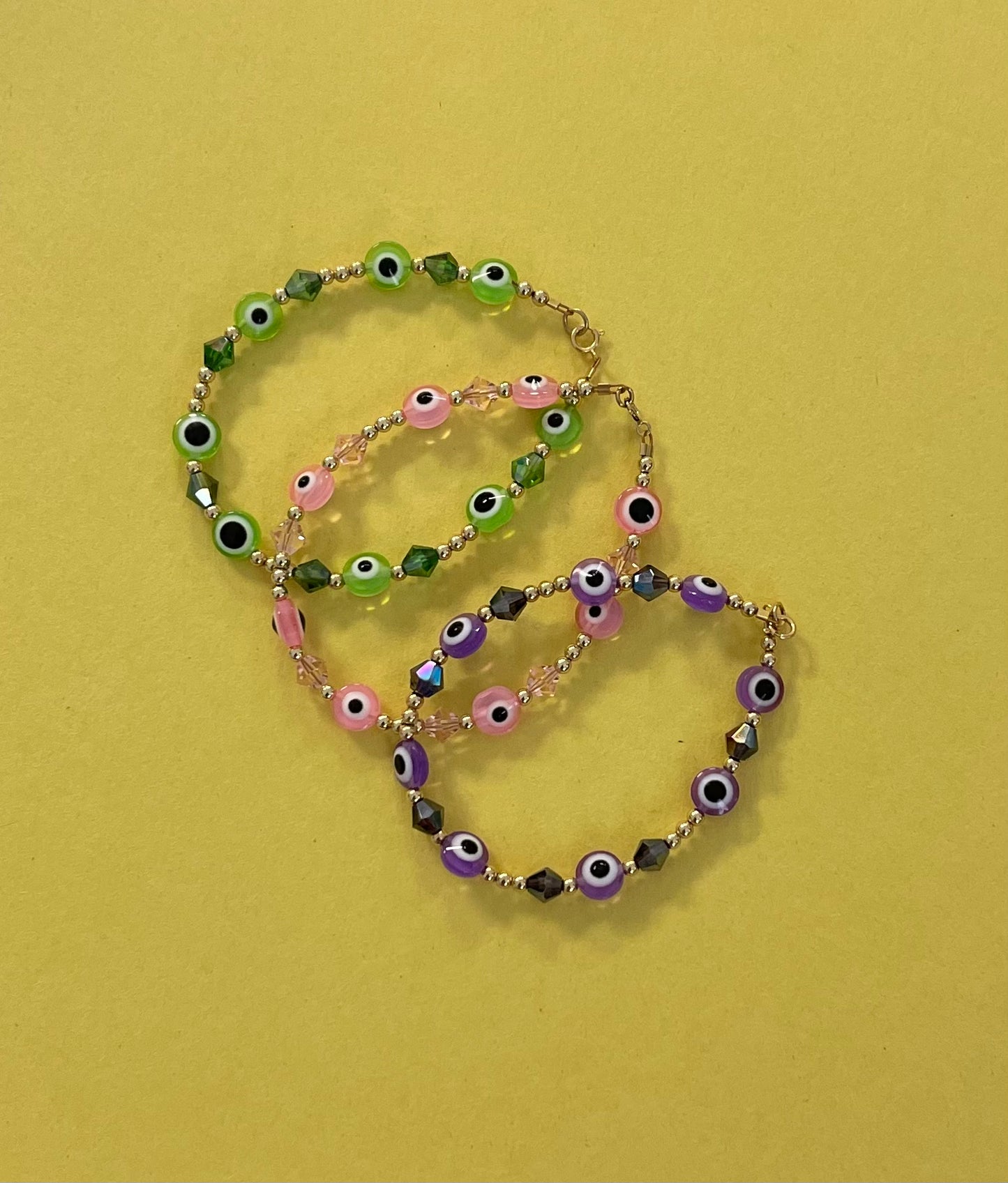 Forever Gold Color Evil Eye Bracelet