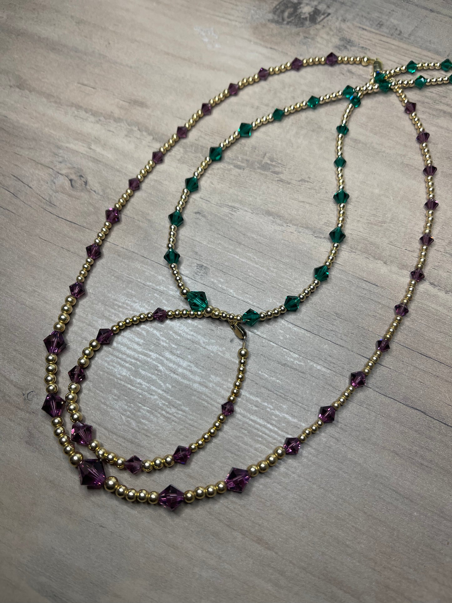 Forever Gold Swarovski Crystal Necklace