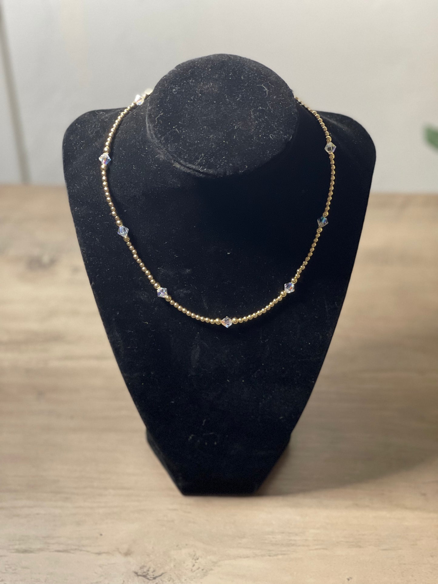 Forever Gold Swarovski Crystal Necklace