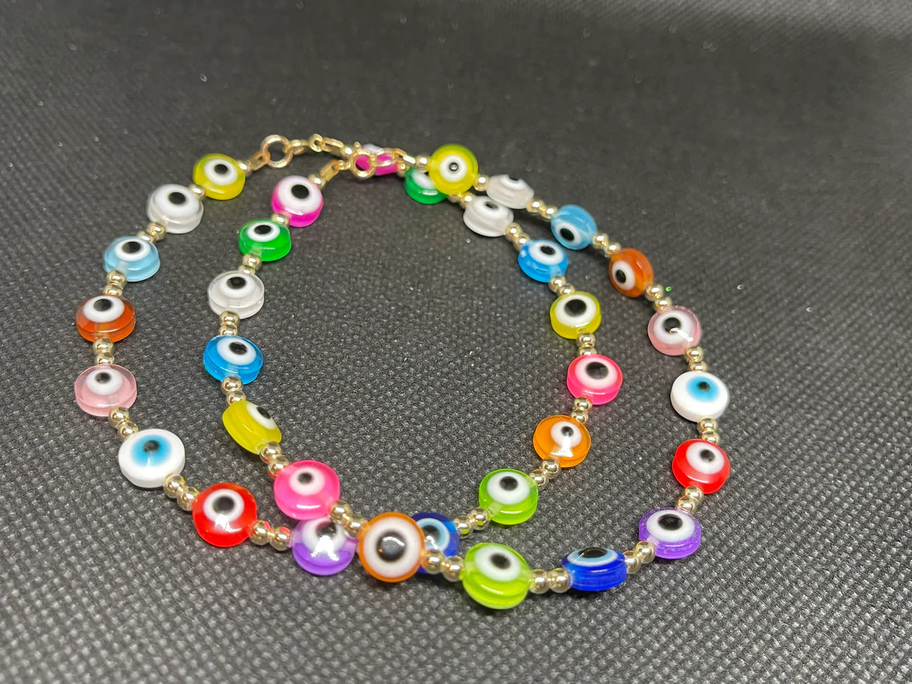 Forever Gold Color Evil Eye Anklet