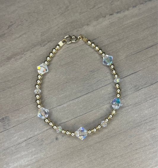 Forever Gold Kids Swarovski Crystal Bracelet