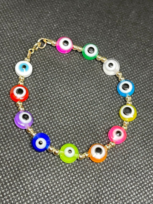 Forever Gold Color Evil Eye Bracelet