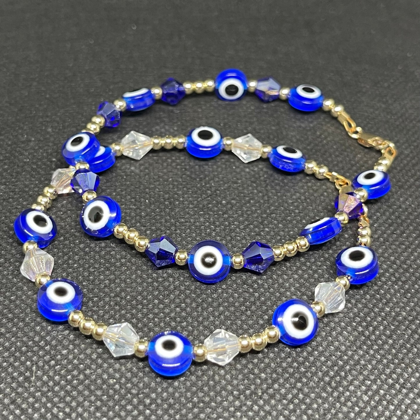 Forever Gold Blue Evil Eye Protector Bracelet